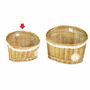 Cesta Pensile Con Pizzo E Decorazione Fiore